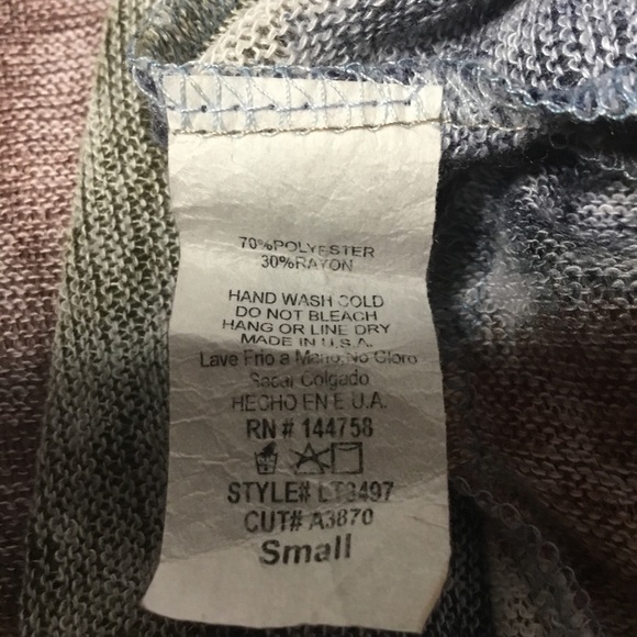 Lime n Chili Women’s Lightweight Striped Short Sleeve Cardigan Size S EUC - Picture 5 of 5